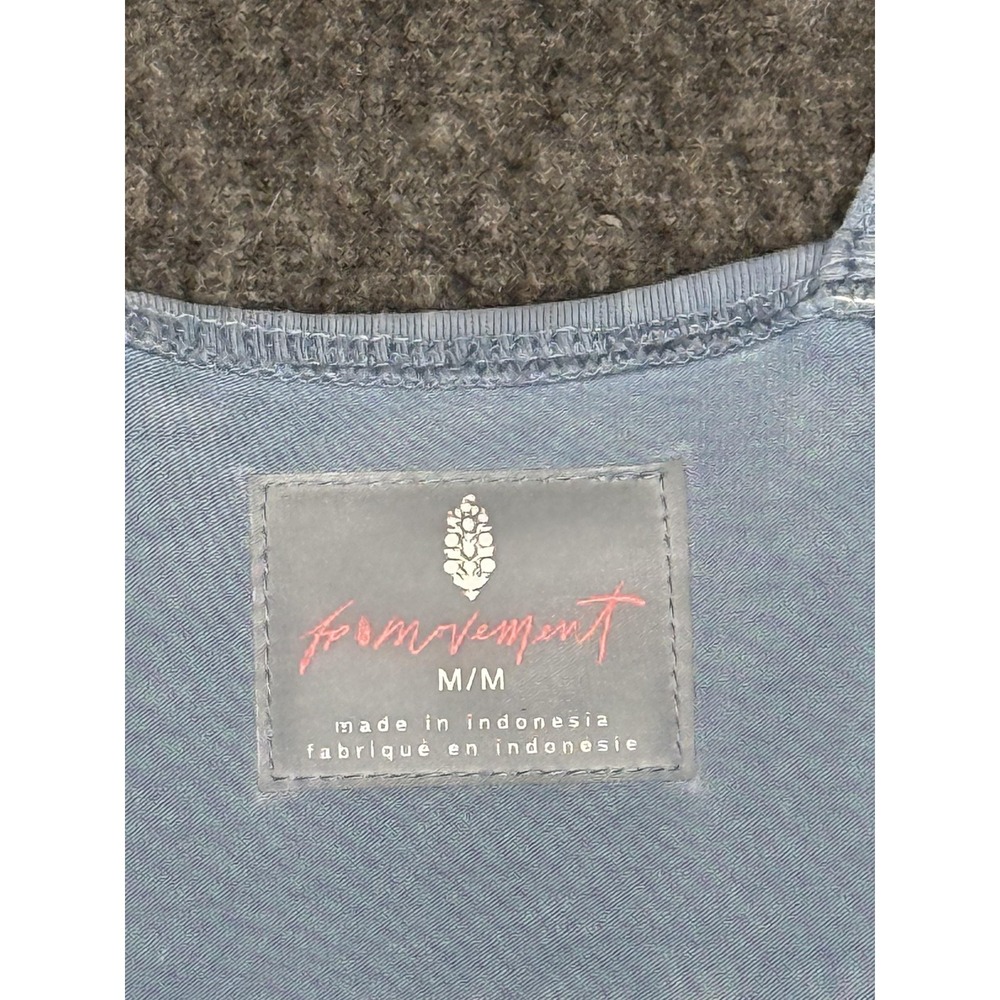 FP Movement Hot Shot Jumpsuit Womens Medium Light Blue Pocket Jogger One Piece - Picture 5 of 11